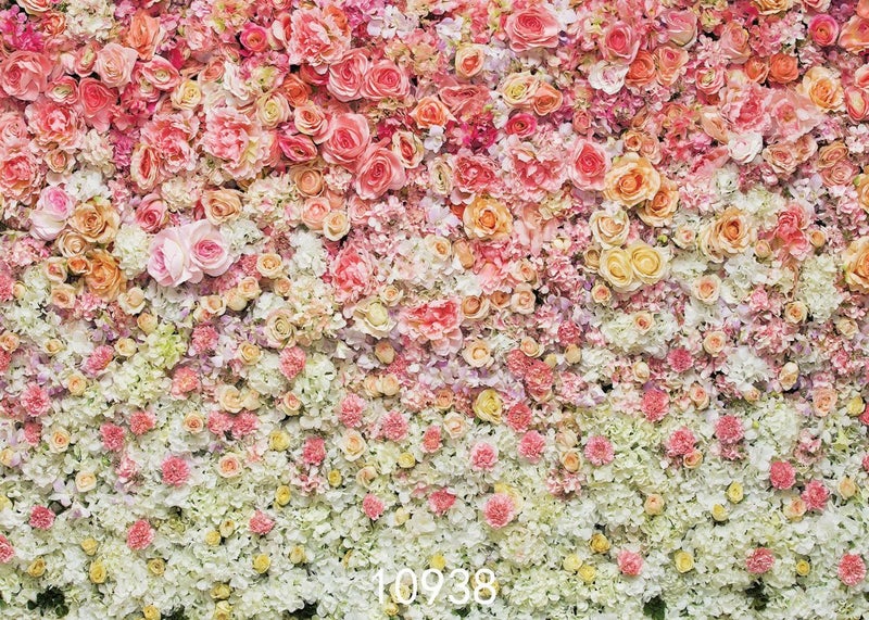 SJOLOON Floral Backdrop for Photography Valentine's Day Backdrops Spring Flower Background for Photographers Studio Props 10938(10x8FT) - Image 2